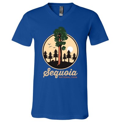 Sequoia General Sher Tree Camping Sequoia National Park Cute Gift V-Neck T-Shirt