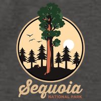 Sequoia General Sher Tree Camping Sequoia National Park Cute Gift Vector Backpack