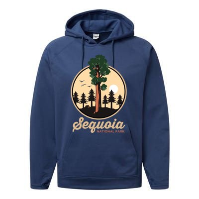 Sequoia General Sher Tree Camping Sequoia National Park Cute Gift Performance Fleece Hoodie