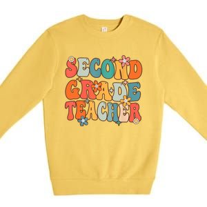 Second Grade Teacher Team 2Nd Grade Back To School First Day Gift Premium Crewneck Sweatshirt