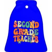 Second Grade Teacher Team 2Nd Grade Back To School First Day Gift Ceramic Bell Ornament