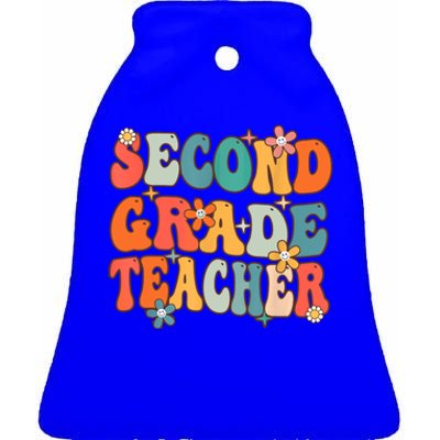 Second Grade Teacher Team 2Nd Grade Back To School First Day Gift Ceramic Bell Ornament