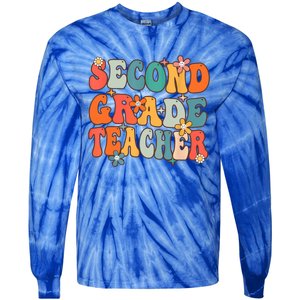 Second Grade Teacher Team 2Nd Grade Back To School First Day Gift Tie-Dye Long Sleeve Shirt