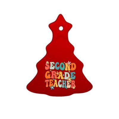 Second Grade Teacher Team 2Nd Grade Back To School First Day Gift Ceramic Tree Ornament