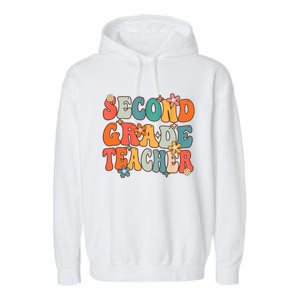 Second Grade Teacher Team 2Nd Grade Back To School First Day Gift Garment-Dyed Fleece Hoodie