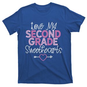 Second Grade Teacher Valentines Day Cool Gift Love Sweethearts Cute Gift T-Shirt