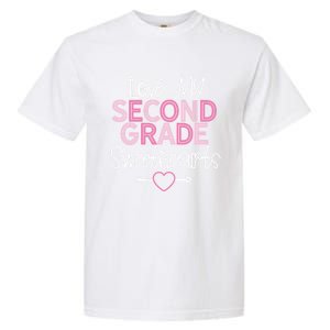 Second Grade Teacher Valentines Day Cool Gift Love Sweethearts Cute Gift Garment-Dyed Heavyweight T-Shirt