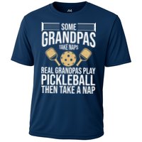 Some Grandpas Take Naps Real Grandpas Play Pickleball Funny Performance Shirt