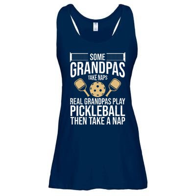 Some Grandpas Take Naps Real Grandpas Play Pickleball Funny Ladies Essential Flowy Tank