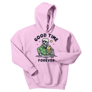 Skeleton Good Time Forever Kids Hoodie