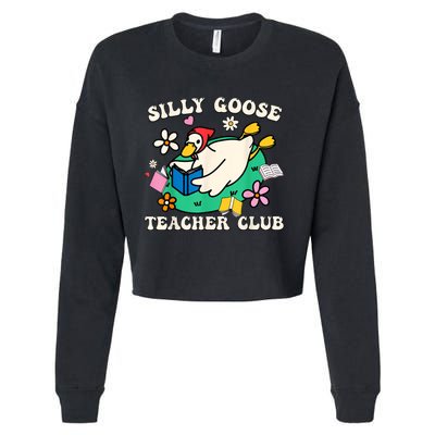 Silly Goose Teacher Club Cropped Pullover Crew