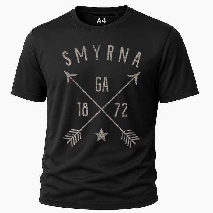 Smyrna Ga T Distressed Boho Style Home City Cooling Performance Crew T-Shirt