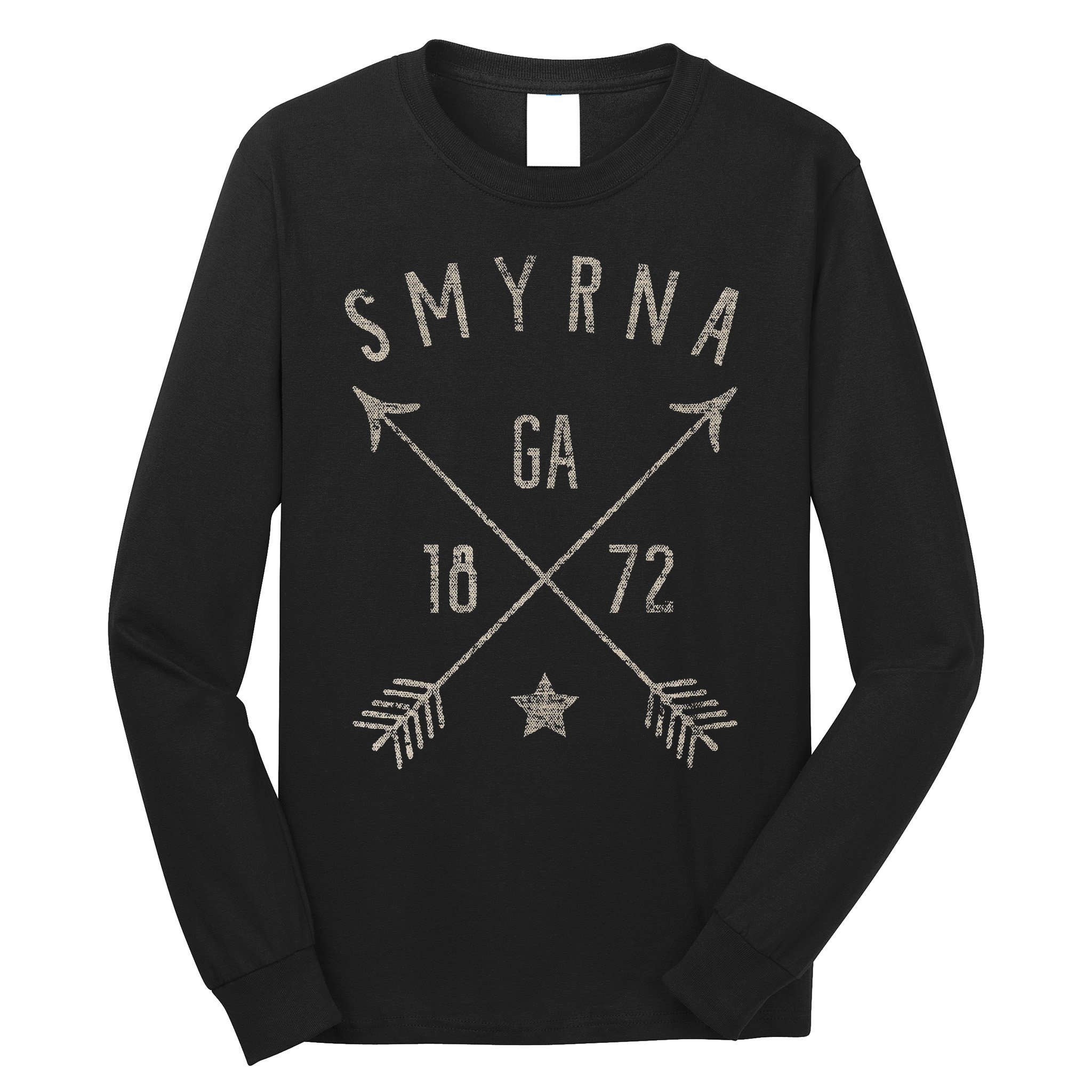 Smyrna Ga T Distressed Boho Style Home City Long Sleeve Shirt