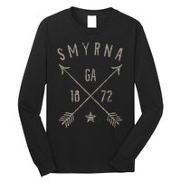 Smyrna Ga T Distressed Boho Style Home City Long Sleeve Shirt