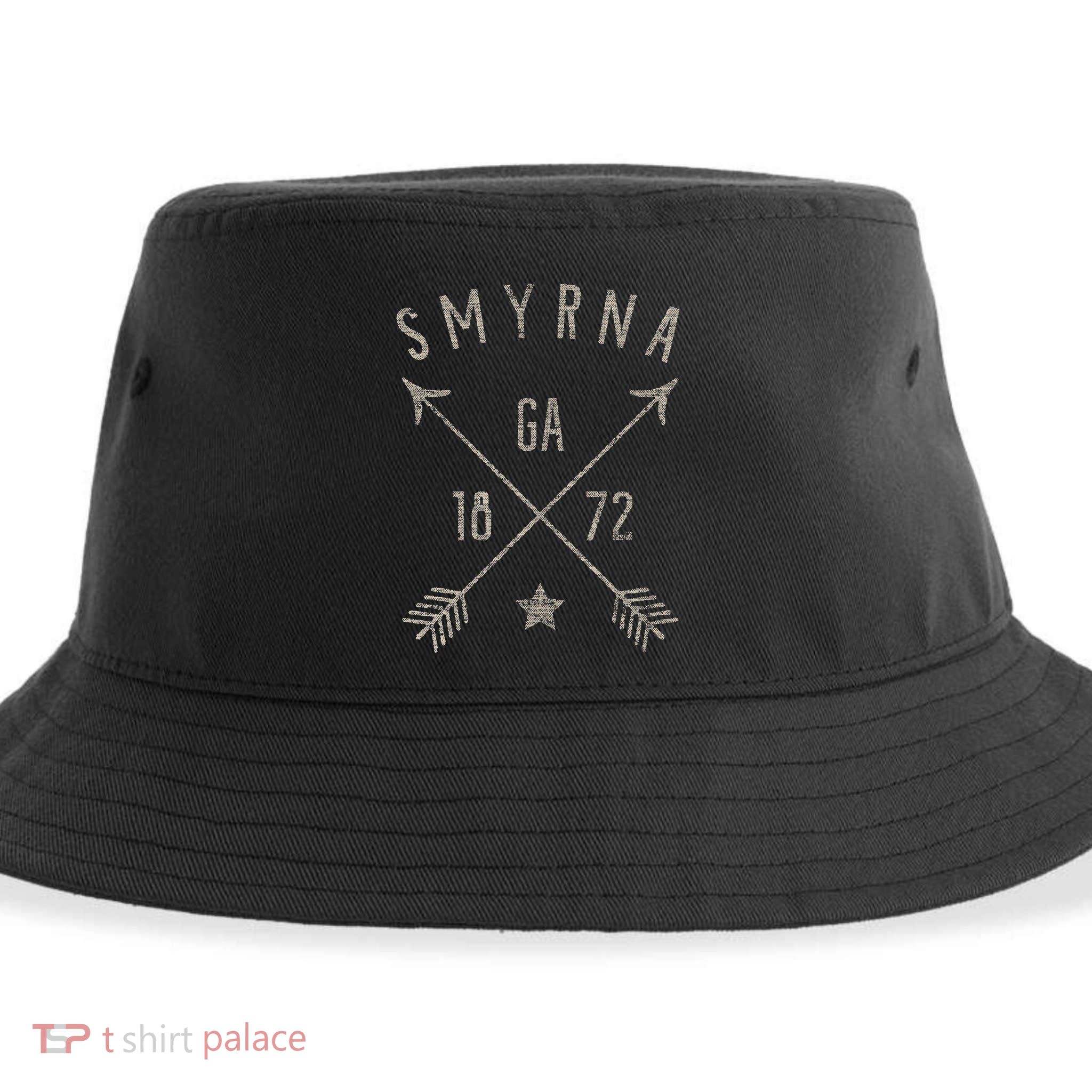 Smyrna Ga T Distressed Boho Style Home City Sustainable Bucket Hat