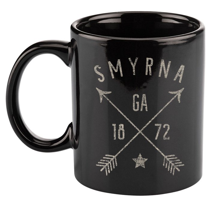 Smyrna Ga T Distressed Boho Style Home City 11oz C Handle Ceramic Mug