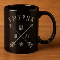 Smyrna Ga T Distressed Boho Style Home City 11oz C Handle Ceramic Mug