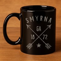 Smyrna Ga T Distressed Boho Style Home City 11oz C Handle Ceramic Mug