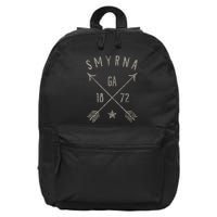Smyrna Ga T Distressed Boho Style Home City 16 in Basic Backpack