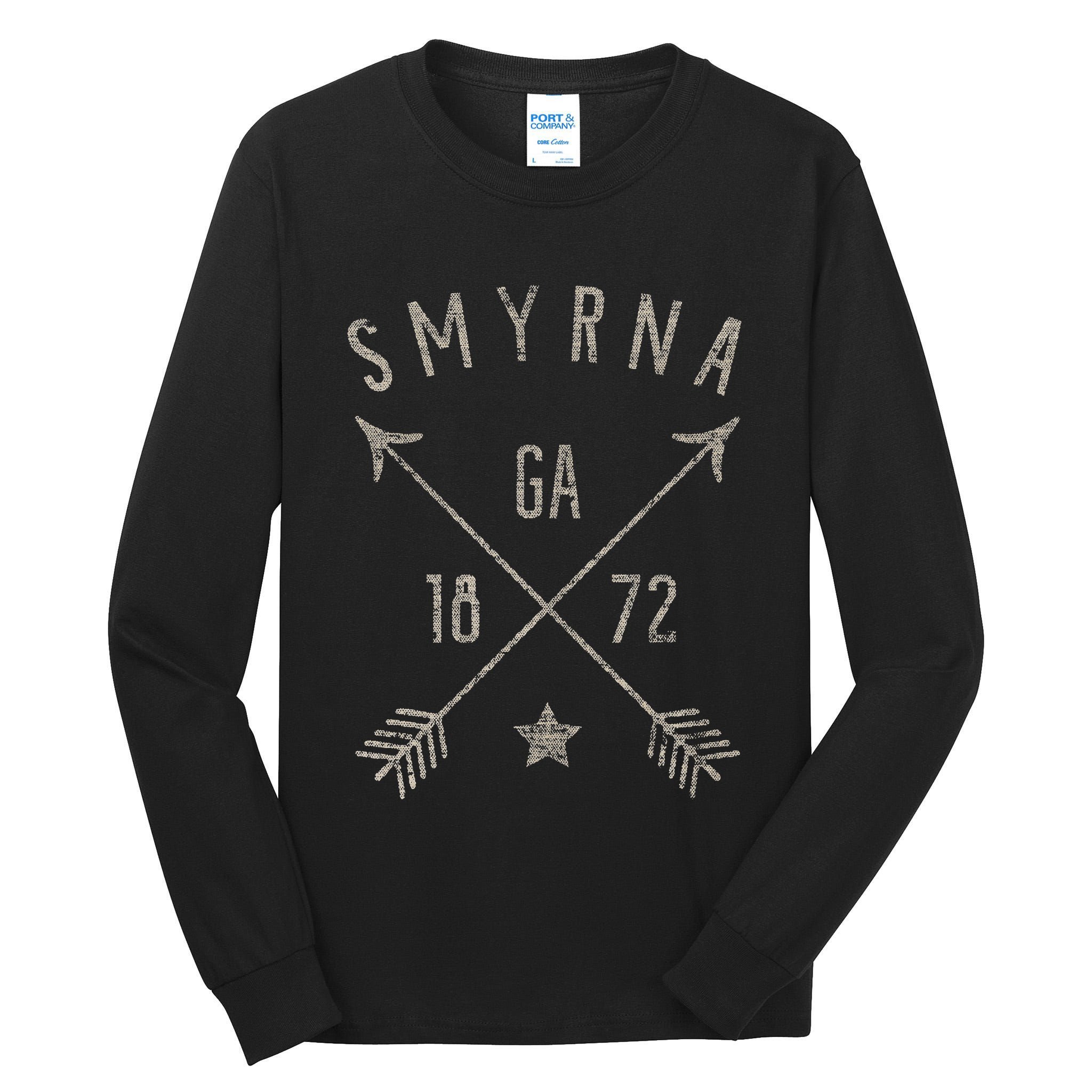Smyrna Ga T Distressed Boho Style Home City Tall Long Sleeve T-Shirt