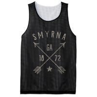 Smyrna Ga T Distressed Boho Style Home City Mesh Reversible Basketball Jersey Tank