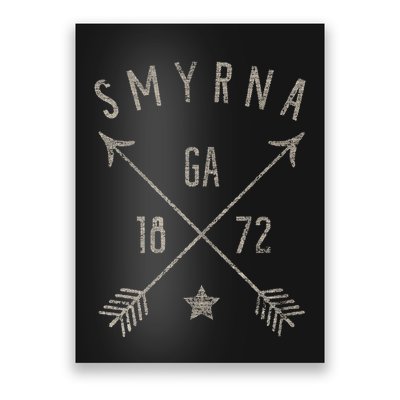 Smyrna Ga T Distressed Boho Style Home City Poster