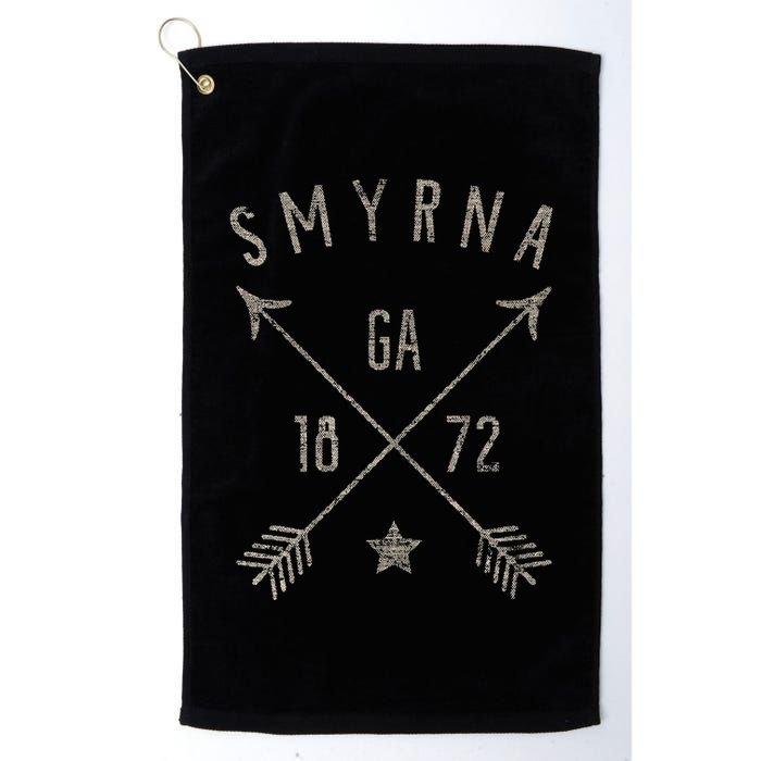 Smyrna Ga T Distressed Boho Style Home City Golf Towel
