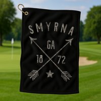 Smyrna Ga T Distressed Boho Style Home City Golf Towel