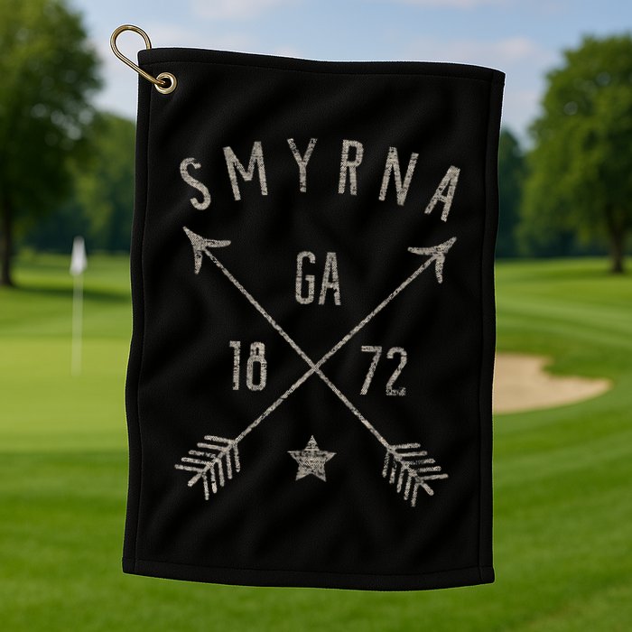 Smyrna Ga T Distressed Boho Style Home City Golf Towel