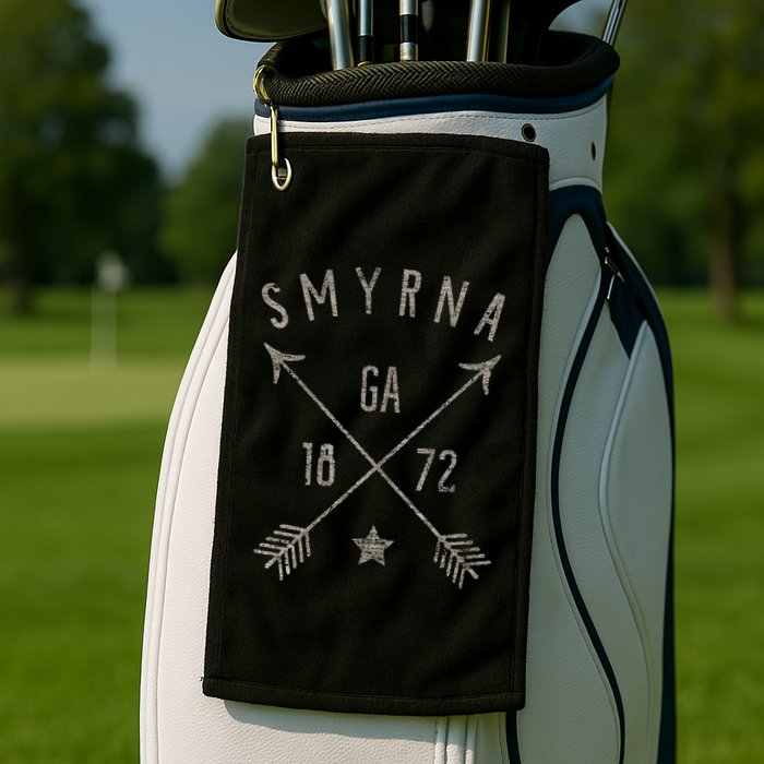 Smyrna Ga T Distressed Boho Style Home City Golf Towel