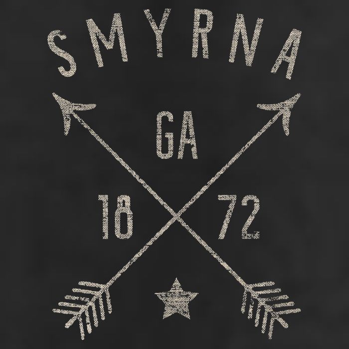 Smyrna Ga T Distressed Boho Style Home City Golf Towel
