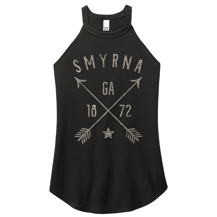 Smyrna Ga T Distressed Boho Style Home City Women's Perfect Tri Rocker Tank