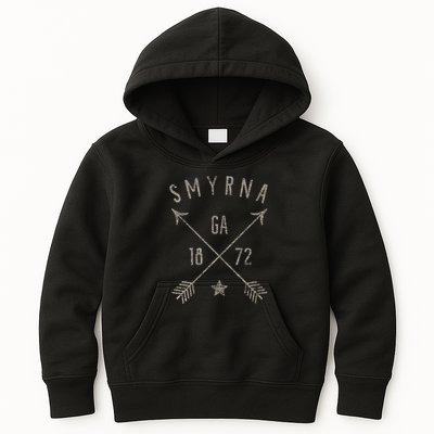 Smyrna Ga T Distressed Boho Style Home City Kids Hoodie