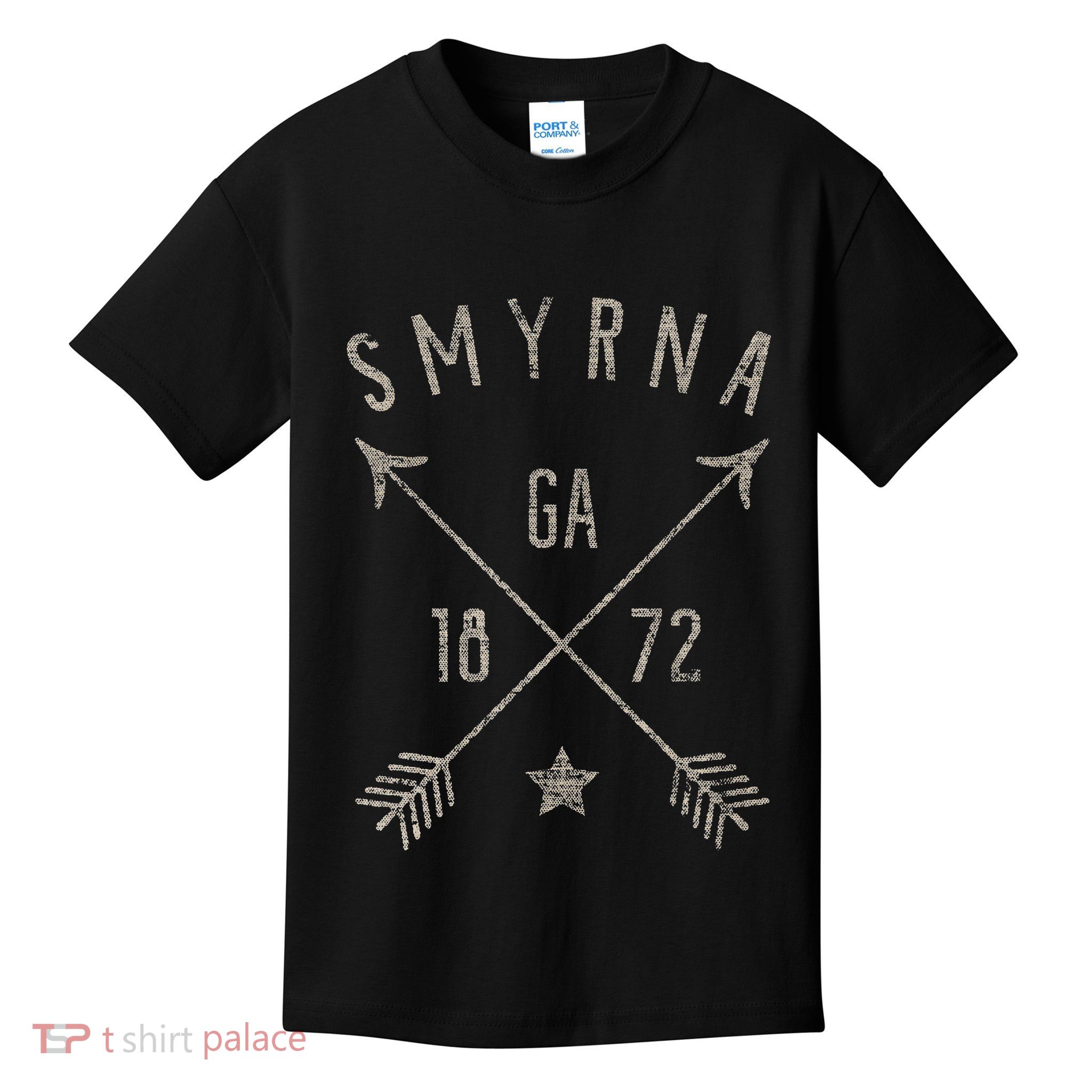 Smyrna Ga T Distressed Boho Style Home City Kids T-Shirt