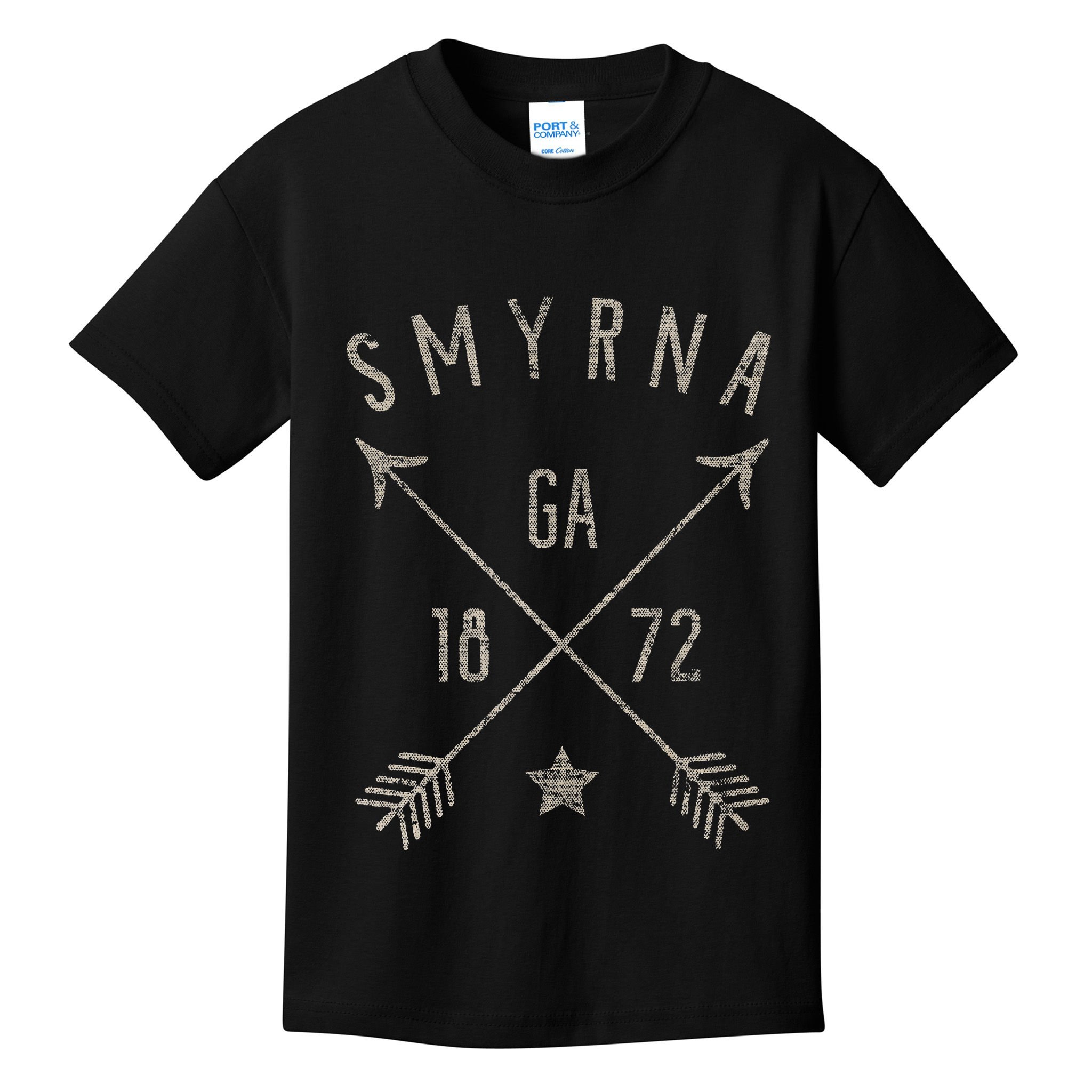 Smyrna Ga T Distressed Boho Style Home City Kids T-Shirt
