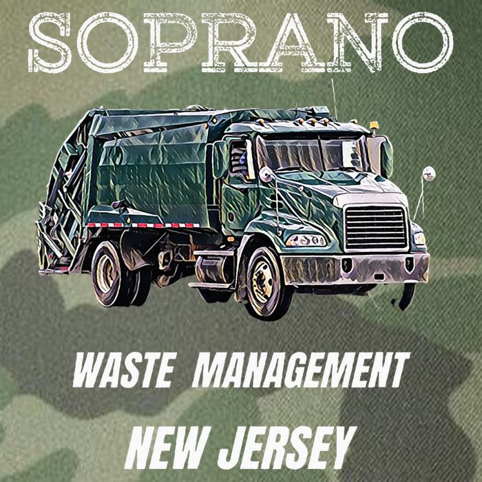 Soprano Garbage Truck Waste Management Legacy Tie Dye Trucker Hat