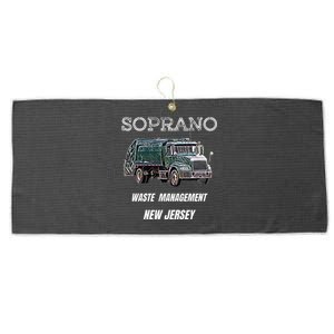 Soprano Garbage Truck Waste Management Large Microfiber Waffle Golf Towel