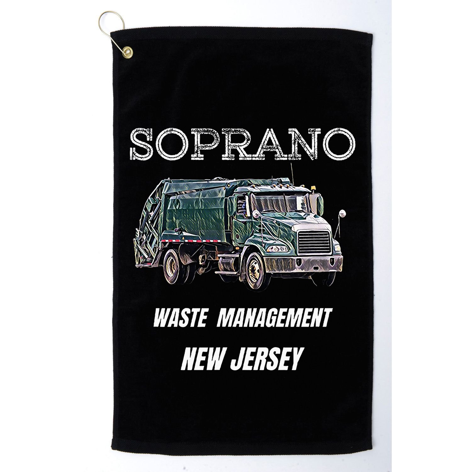 Soprano Garbage Truck Waste Management Golf Towel
