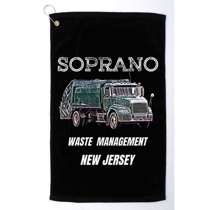 Soprano Garbage Truck Waste Management Golf Towel