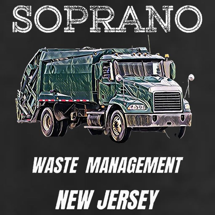 Soprano Garbage Truck Waste Management Golf Towel