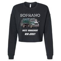 Soprano Garbage Truck Waste Management Cropped Pullover Crew