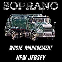 Soprano Garbage Truck Waste Management Cropped Pullover Crew