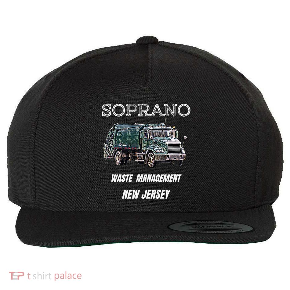 Soprano Garbage Truck Waste Management Wool Snapback Cap