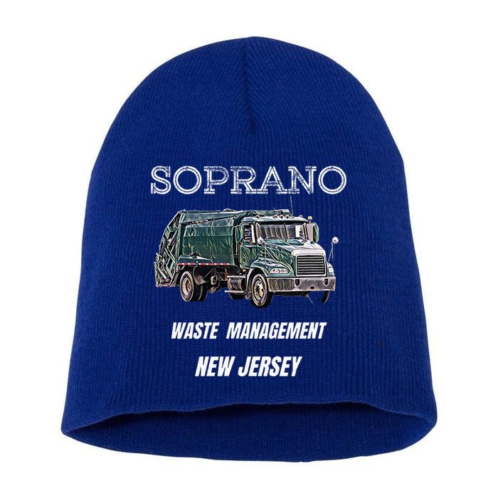 Soprano Garbage Truck Waste Management Short Acrylic Beanie