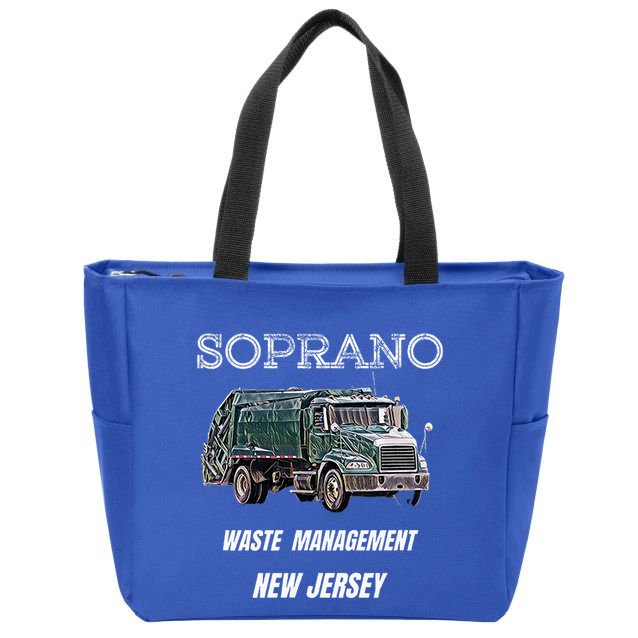 Soprano Garbage Truck Waste Management Zip Tote Bag