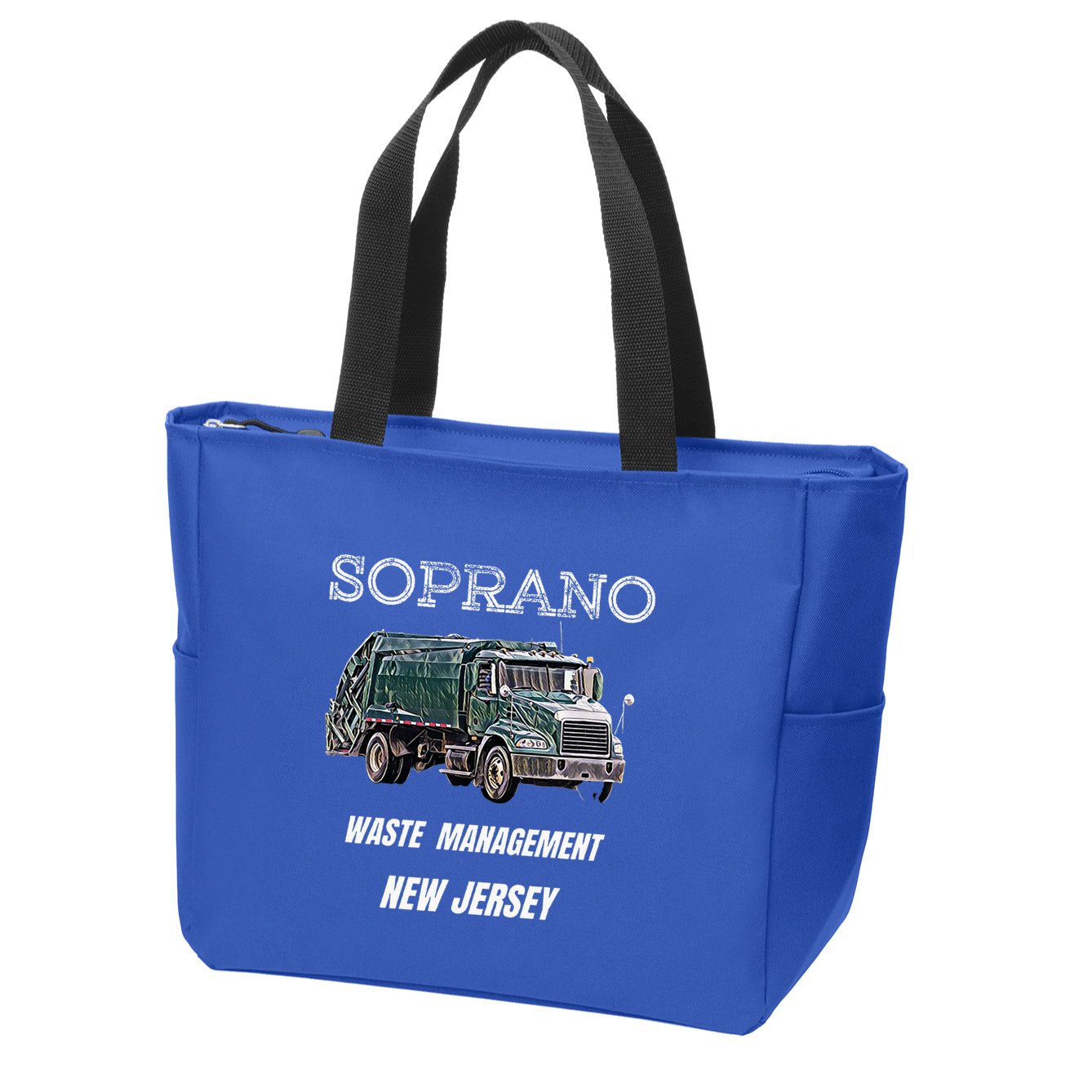Soprano Garbage Truck Waste Management Zip Tote Bag