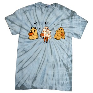 Spooky Ghosts Treat Or Treating Ghost Boo Spooky Squad Gift Tie-Dye T-Shirt