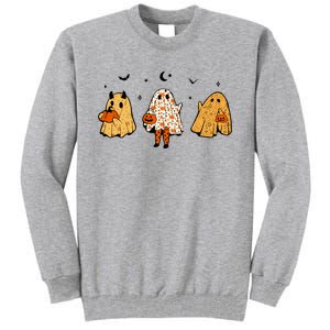 Spooky Ghosts Treat Or Treating Ghost Boo Spooky Squad Gift Tall Sweatshirt