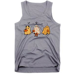 Spooky Ghosts Treat Or Treating Ghost Boo Spooky Squad Gift Tank Top