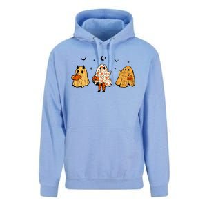 Spooky Ghosts Treat Or Treating Ghost Boo Spooky Squad Gift Unisex Surf Hoodie